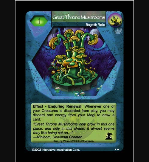 Great Throne Mushrooms - Foil